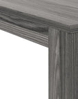 36" Brown Wood Corner Frame Console Table