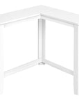 36" Brown Wood Corner Frame Console Table