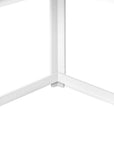 36" Brown Wood Corner Frame Console Table