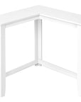36" Brown Wood Corner Frame Console Table