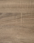 47" Taupe and Black Wood and Metal H-Shape Computer Desk