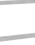 49" White and Gray Computer Desk