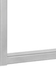 60" White and Gray Computer Desk With Three Drawers