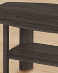 Set of Three 36" Oak Coffee Table With Three Shelves