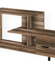 47" Brown Cabinet Enclosed Storage TV Stand