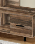 47" Brown Cabinet Enclosed Storage TV Stand