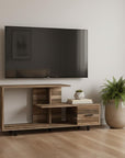 47" Brown Cabinet Enclosed Storage TV Stand