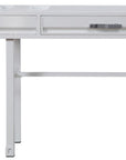 47" White Iron Vanity Table