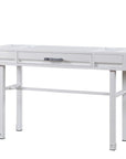 47" White Iron Vanity Table