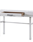 47" White Iron Vanity Table