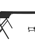 62" Black L Shape Computer Desk