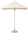 8' Ecru Polyester Square Market Patio Umbrella