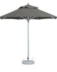 13' Charcoal Polyester Round Tilt Cantilever Patio Umbrella with Stand
