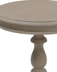 25" Taupe Gray Manufactured Wood Round End Table