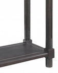Set of Two 24" Espresso Solid Wood End Tables With Shelf