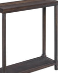 Set of Two 24" Espresso Solid Wood End Tables With Shelf