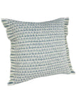 24" X 24" Blue Zippered Coastal Indoor Outdoor Throw Pillow