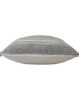 24" X 24" Gray Zippered Geometric Indoor Outdoor Throw Pillow