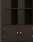 69" White Wood Double Door Over The Toilet Storage
