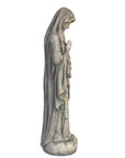 32" Gray Polyresin Virgin Mary Outdoor Statue