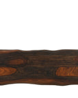 60" Dark Brown Solid Wood Frame Console Table