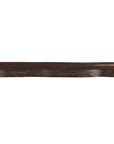 68" Dark Brown and Black Distressed Solid Wood Dining Bench