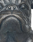 16" Black Polyresin Dog Outdoor Statue