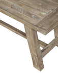 60" Natural Distressed Solid Wood Dining Bench