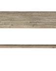 60" Natural Distressed Solid Wood Dining Bench
