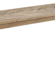 60" Natural Distressed Solid Wood Dining Bench