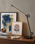 35" Black Metal Novelty Desk Lamp