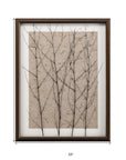 Whispering Forest Gold Framed Print Wall Art