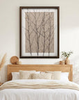 Whispering Forest Gold Framed Print Wall Art
