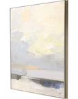 Where Land Meets Sky Gold Framed Print Wall Art
