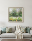 Wildflowers and Woods Gold Framed Print Wall Art