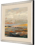 Warm Bay I Silver Framed Print Wall Art