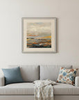 Warm Bay I Silver Framed Print Wall Art