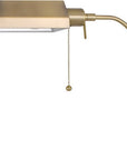57" Brass Adjustable Traditional Shaped Floor Lamp With Bronze Square Shade