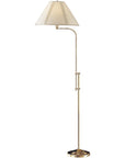 68" Bronze Adjustable Traditional Shaped Floor Lamp With Beige Empire Shade