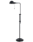 58" Bronze Adjustable Traditional Shaped Floor Lamp With Bronze Dome Shade