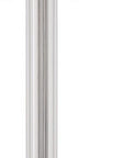 60" Chrome Two Light Traditional Shaped Floor Lamp With White Rectangular Shade
