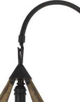 67" Black Traditional Shaped Floor Lamp
