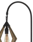 67" Black Traditional Shaped Floor Lamp