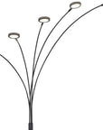 72" Bronze Five Light LED Arc Floor Lamp