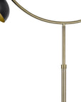 66" Bronze Adjustable Arc Floor Lamp With Bronze Dome Shade