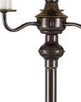 60" Bronze Metal Four Light Floor Lamp With Beige Fabric Square Shade