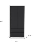 Three Piece Black Bedroom Set