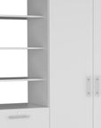 Two Piece White Bedroom Set