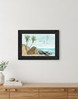 WILD AND FREE JUST LIKE THE SEA Black Framed Print Wall Art
