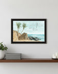 WILD AND FREE JUST LIKE THE SEA Black Framed Print Wall Art